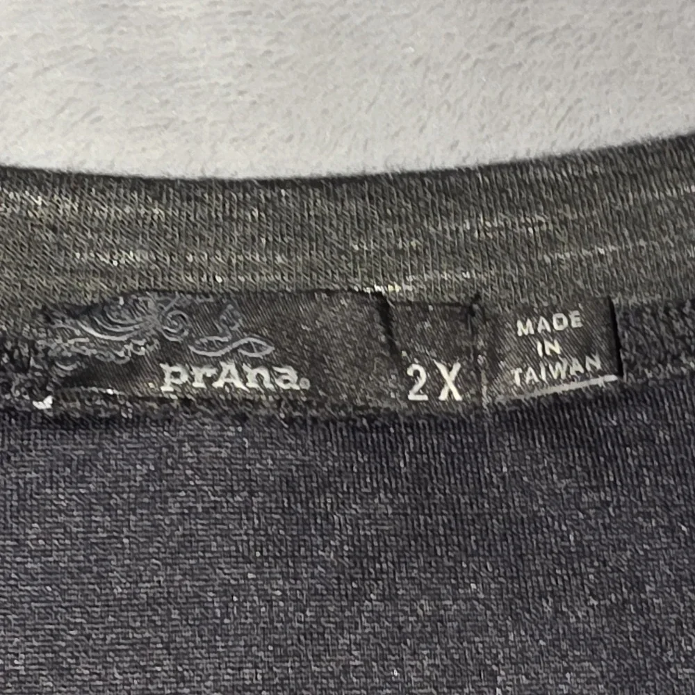 Prana Size 2XL Womens Gray Speckled Long Sleeve Crew Neck‎ Sweatshirt